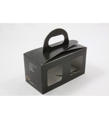 Boîte cadeau noir/or 2x500g