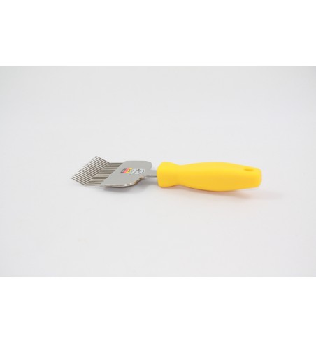 Fourchette Inox manche plasti\' aiguilles courbées