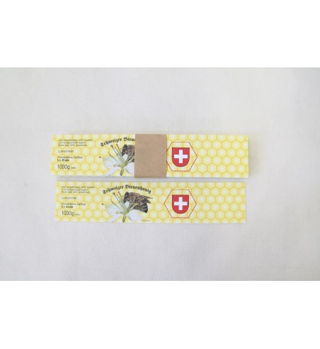 Etiquettes de miel suisse 1000g 100pcs