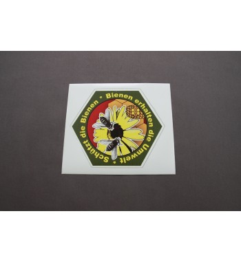 Sticker \"Schützt die Bienen\"