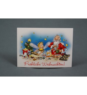 Carte postale \"Fröhliche Weihnachten\" paysage