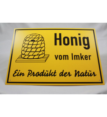 Werbeschild Honig 70-50cm - Ausverkauf