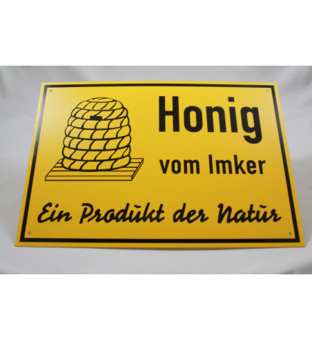 Werbeschild Honig 70-50cm - Ausverkauf